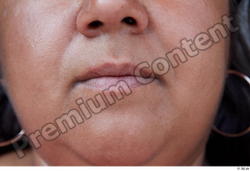 Mouth Woman White Casual Overweight Street photo references
